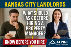 Rental property owner discussing important questions with a Kansas City property manager before hiring
