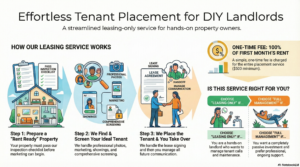 Alpine leasing specialist showing a Kansas City rental property to a potential tenant as part of leasing only services
